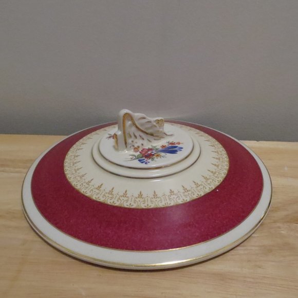 Serving Bowl Tureen with Lid Burgess & Leigh Burleigh Ware 9" 5594H Earthenware - Picture 10 of 15